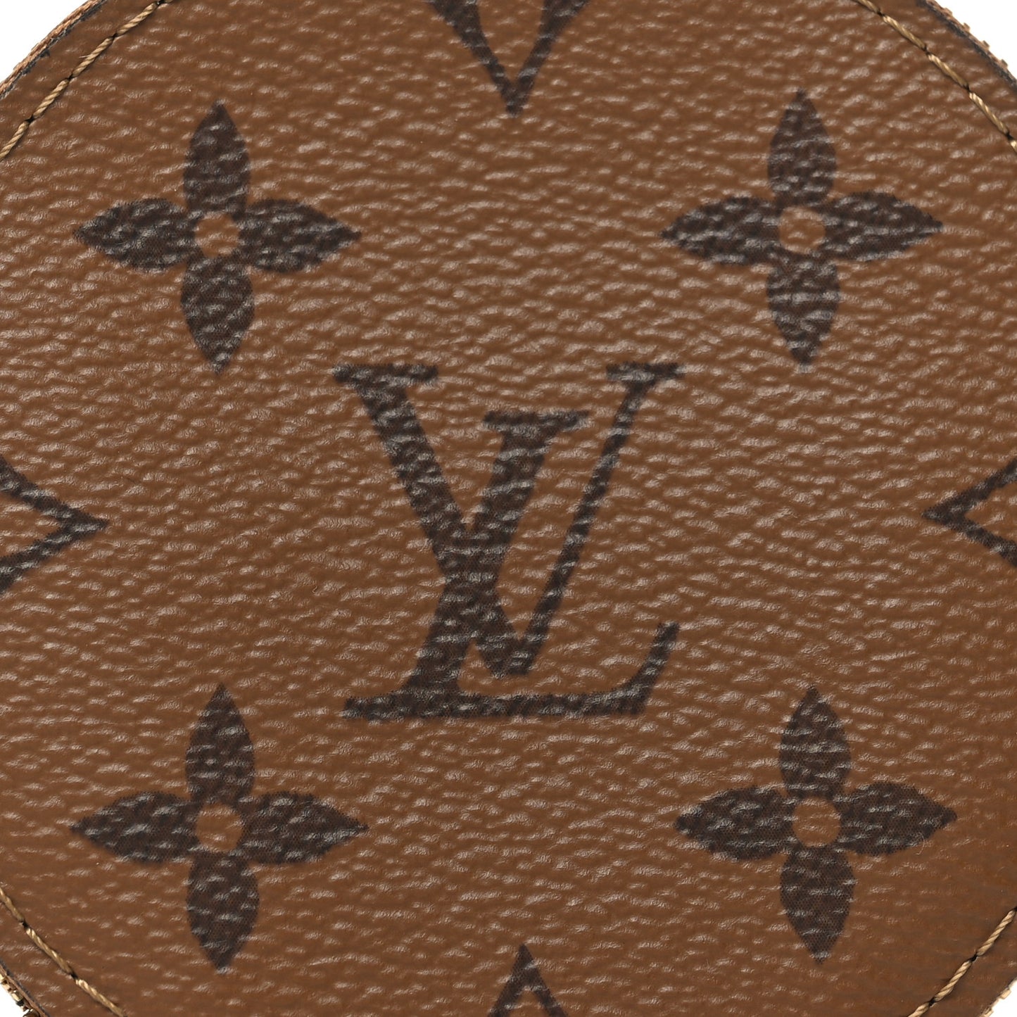 Reverse Monogram Bandouliere Round Coin Purse