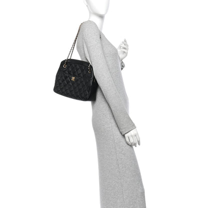 Chanel Lambskin Quilted Large Camera Case Black 2 of 13