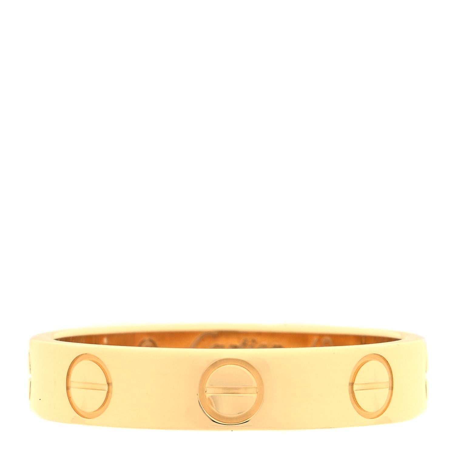 Cartier 18K Yellow Gold 3.5mm LOVE Wedding Band Ring 49 4.75 1 of 4