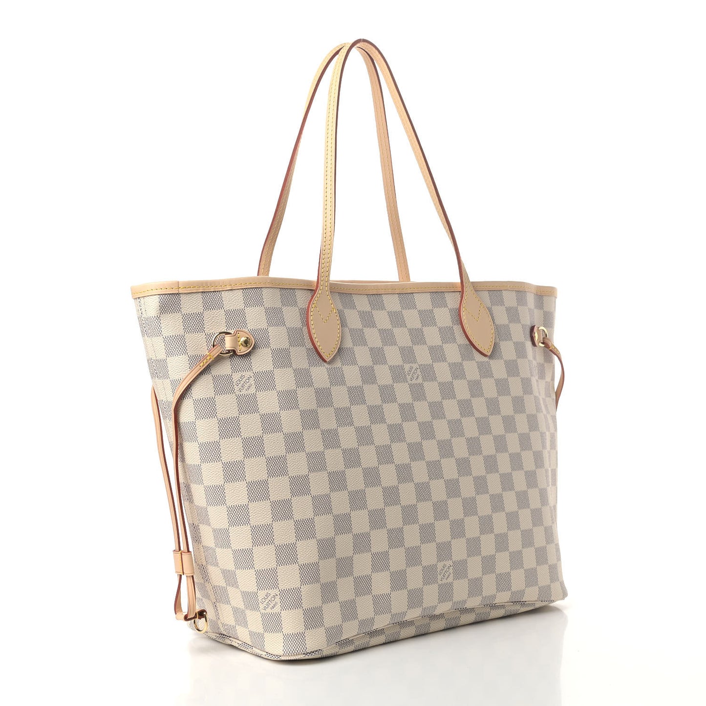 Damier Azur Neo Neverfull MM Rose Ballerine