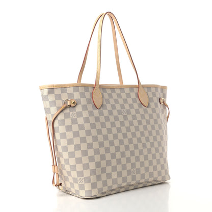 Louis Vuitton Damier Azur Neo Neverfull MM Rose Ballerine 2 of 4