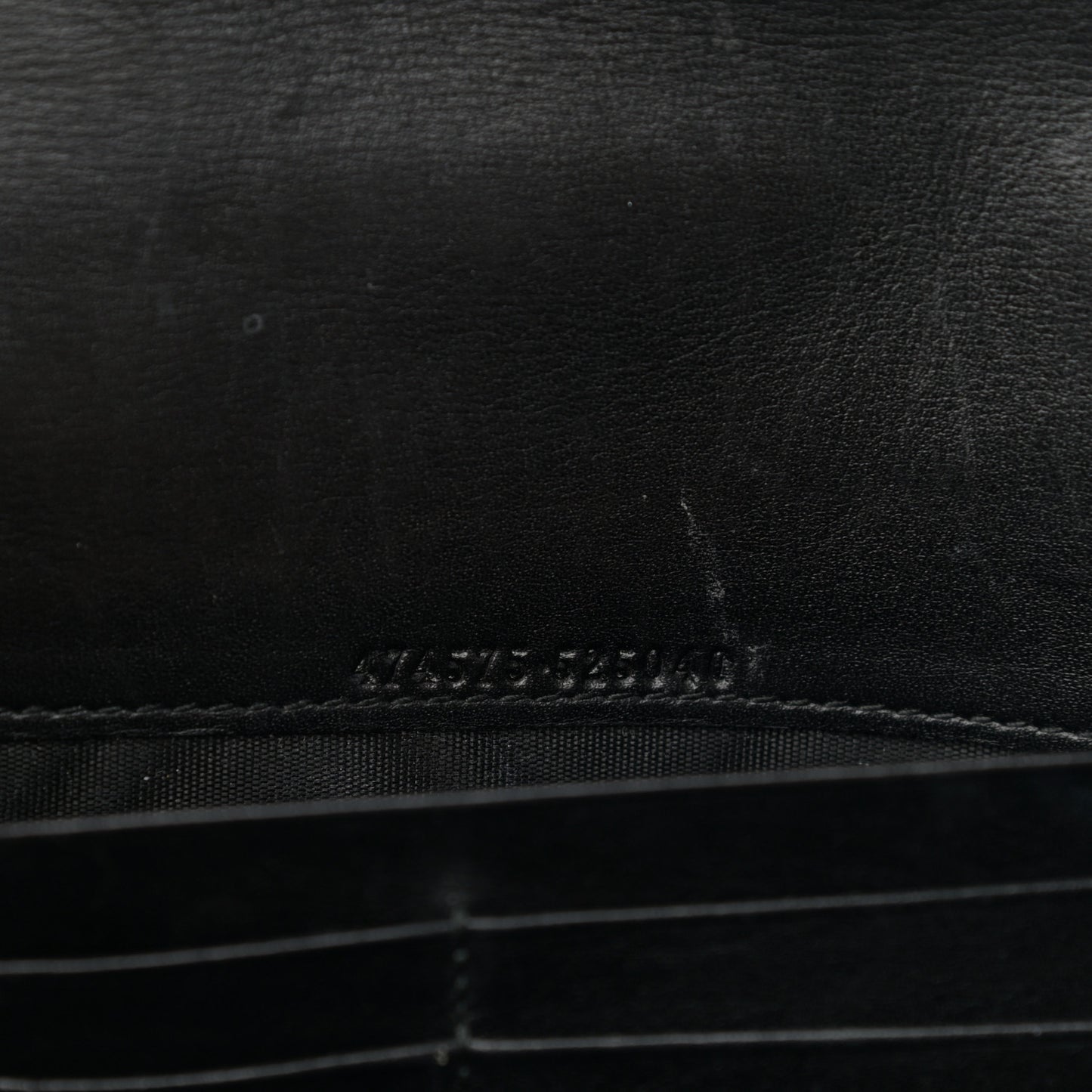 Calfskin Matelasse GG Marmont Chain Wallet Black