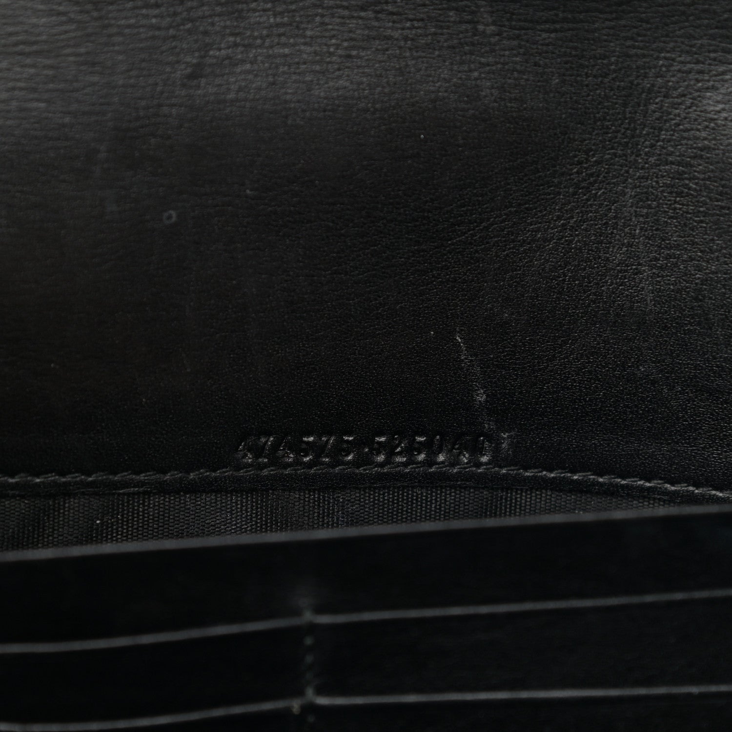 Gucci Calfskin Matelasse GG Marmont Chain Wallet Black 7 of 14