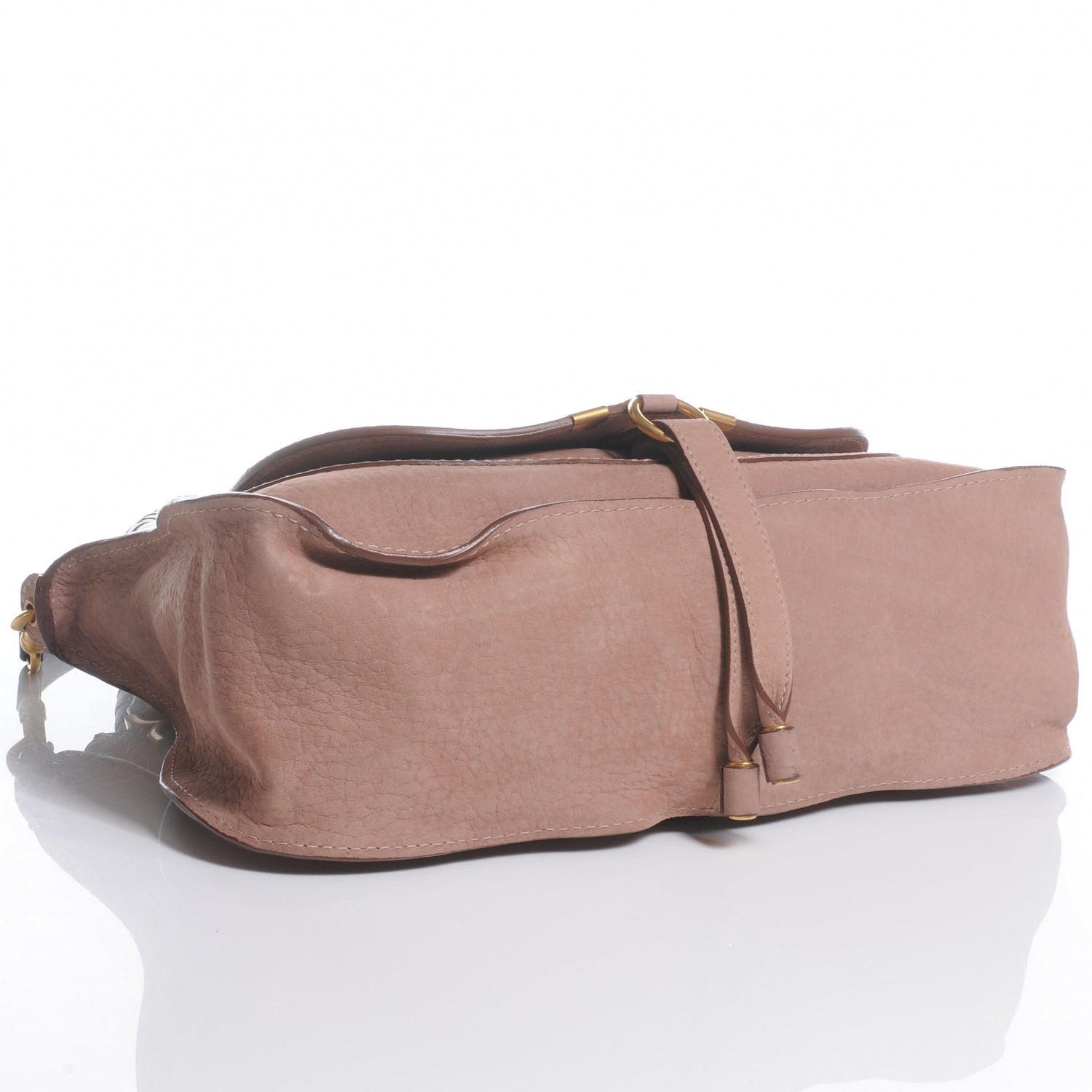 Chloe Nubuck Calfskin Large Marcie Satchel Desert Mauve 4 of 9