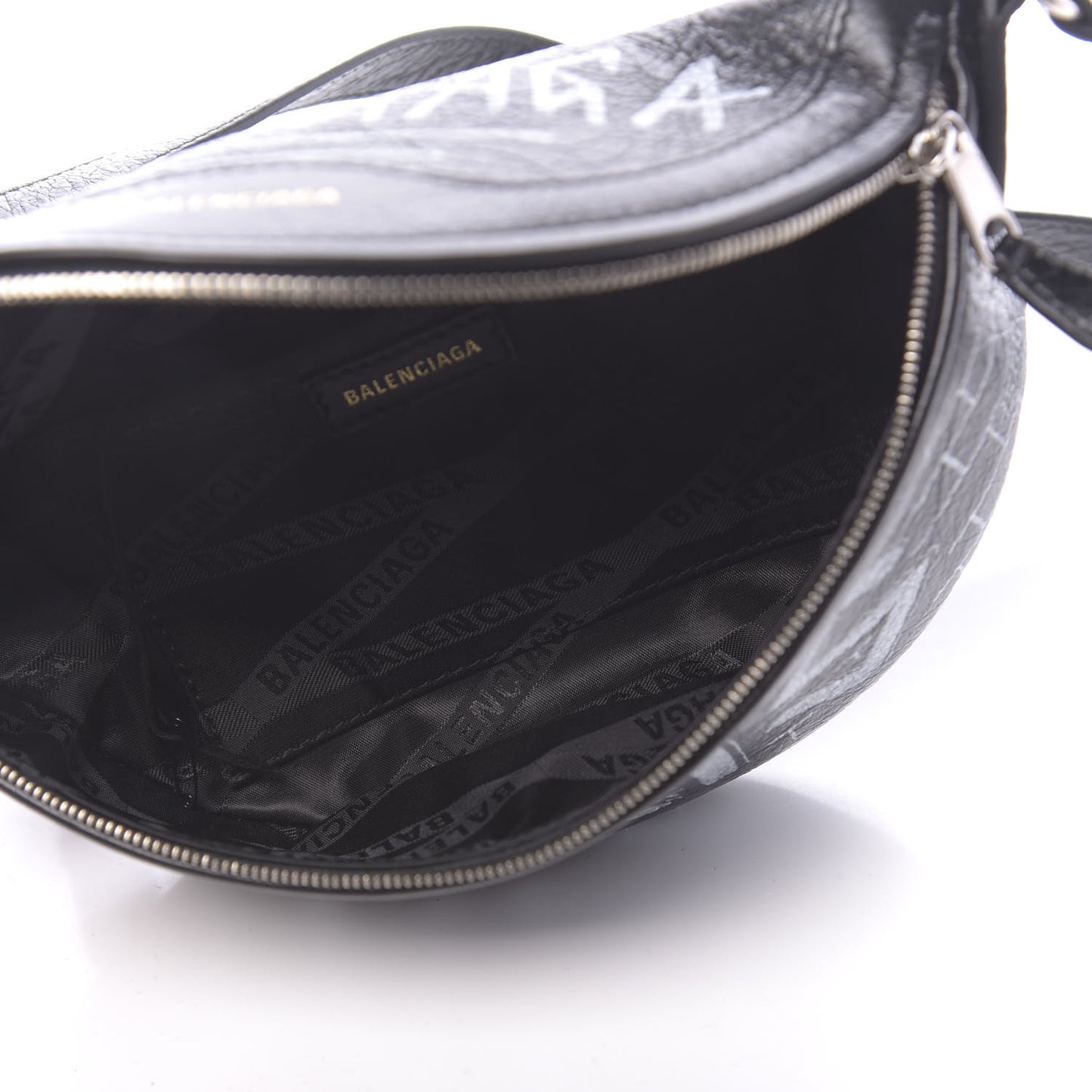 Agneau Arena Graffiti All Over XXS Souvenir Belt Bag Black White