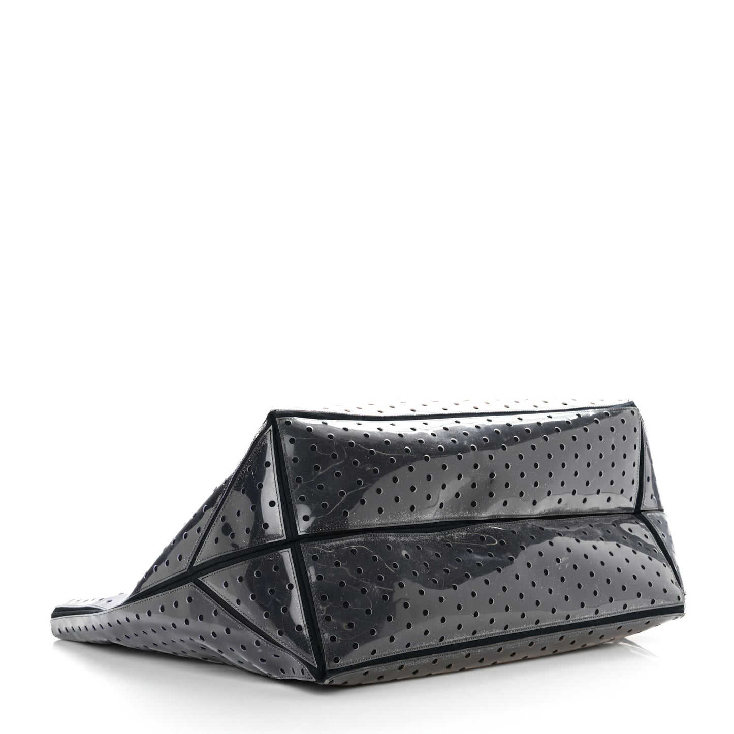 Canvas Vinyl Perforated CC Tote White Black Dark Navy