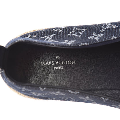 Louis Vuitton Monogram Denim Waterfall Espadrille 41 Marine 7 of 8