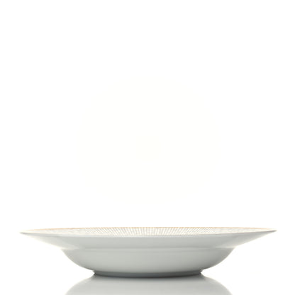 Hermes Porcelain Mosaique Au 24 Soup Bowl Gold 6 of 6