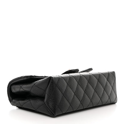 Chanel Grained Calfskin Quilted 2.55 Reissue Flap Belt Bag Clutch Black 4 of 8