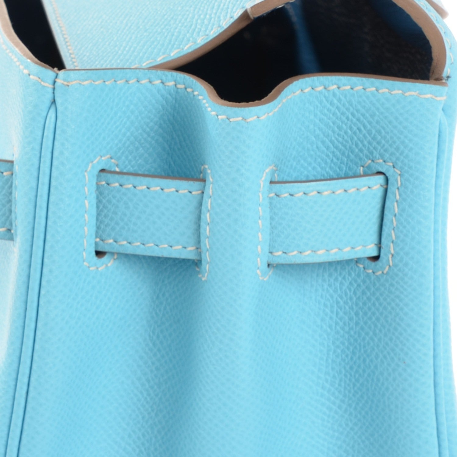 Hermes Epsom Candy Kelly Retourne 32 Celeste Mykonos 17 of 26