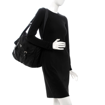 Prada Nylon Vela Messenger Bag Black 2 of 11