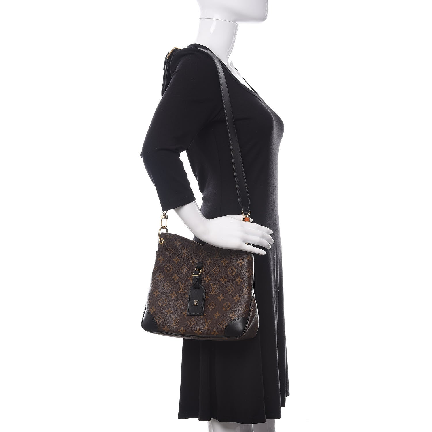 Louis Vuitton Monogram Odeon PM Black 2 of 10