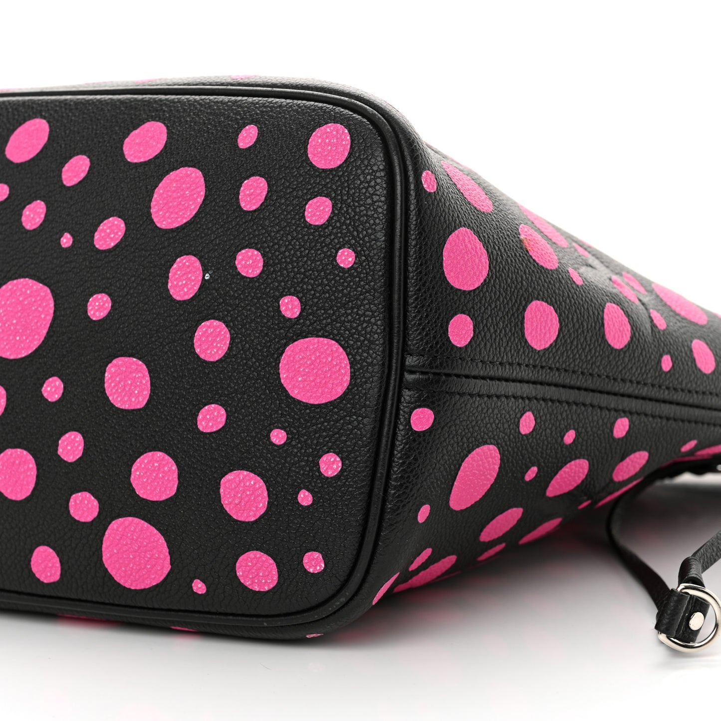 LV X YK Empreinte Infinity Dots Neverfull MM Black Fuchsia