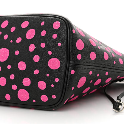 Louis Vuitton LV X YK Empreinte Infinity Dots Neverfull MM Black Fuchsia 11 of 13