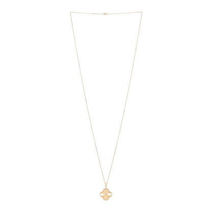 Van Cleef & Arpels 18K Yellow Gold Guilloche Magic Alhambra Long Necklace 2 of 5