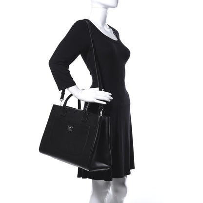 Chanel Grained Calfskin Large Neo Executive Shopper Tote Black 2 of 17