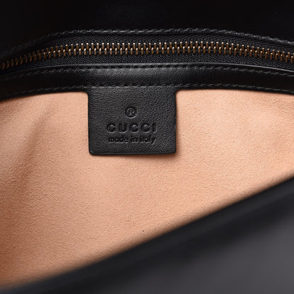 Gucci Calfskin Matelasse Small GG Marmont Shoulder Bag Black 5 of 10