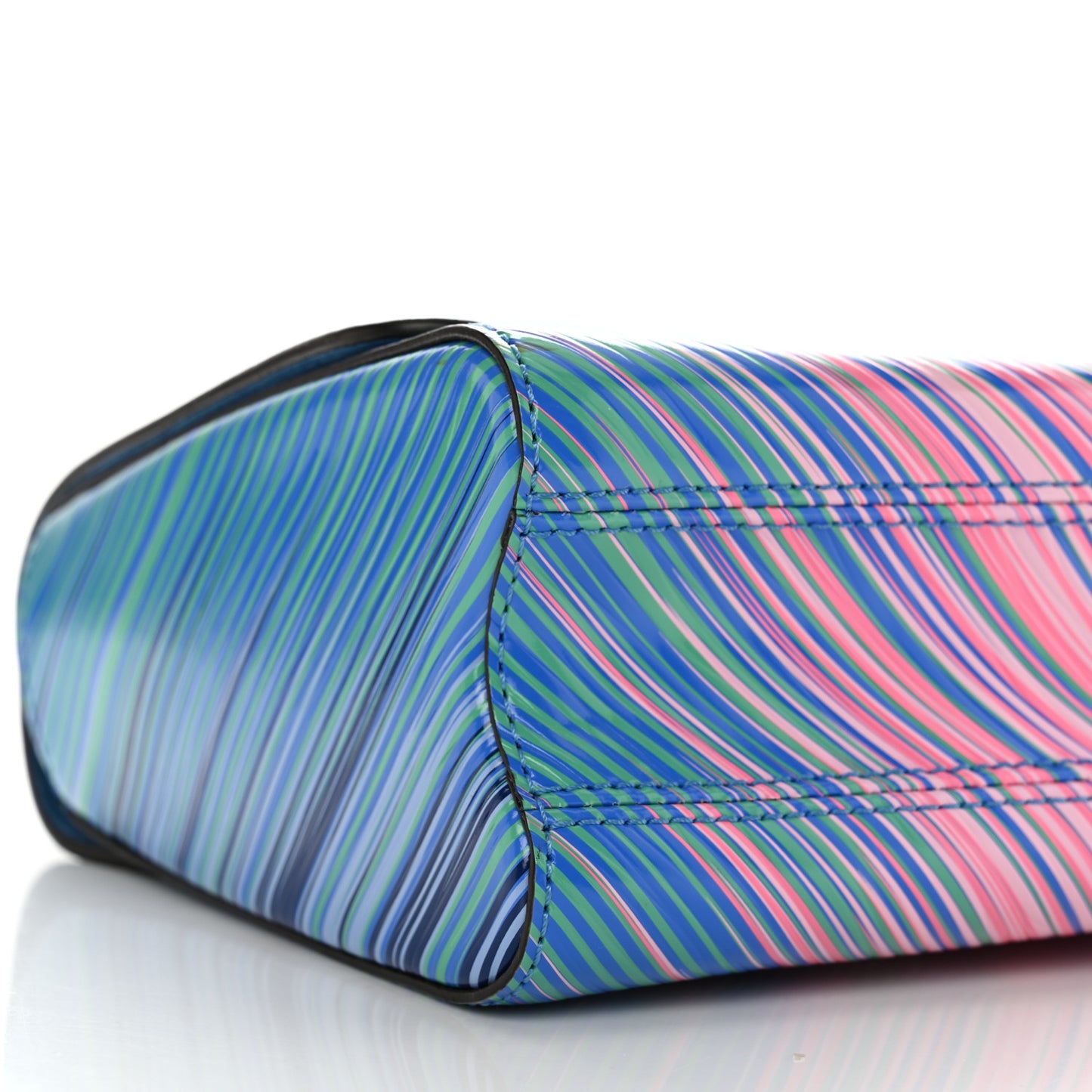 Epi Tropical Twist Shoulder Bag MM Blue Rose
