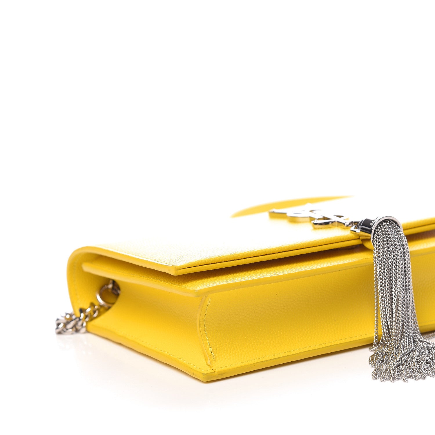 Saint Laurent Grain De Poudre Classic Monogram Kate Tassel Chain Wallet Mimosa 7 of 10