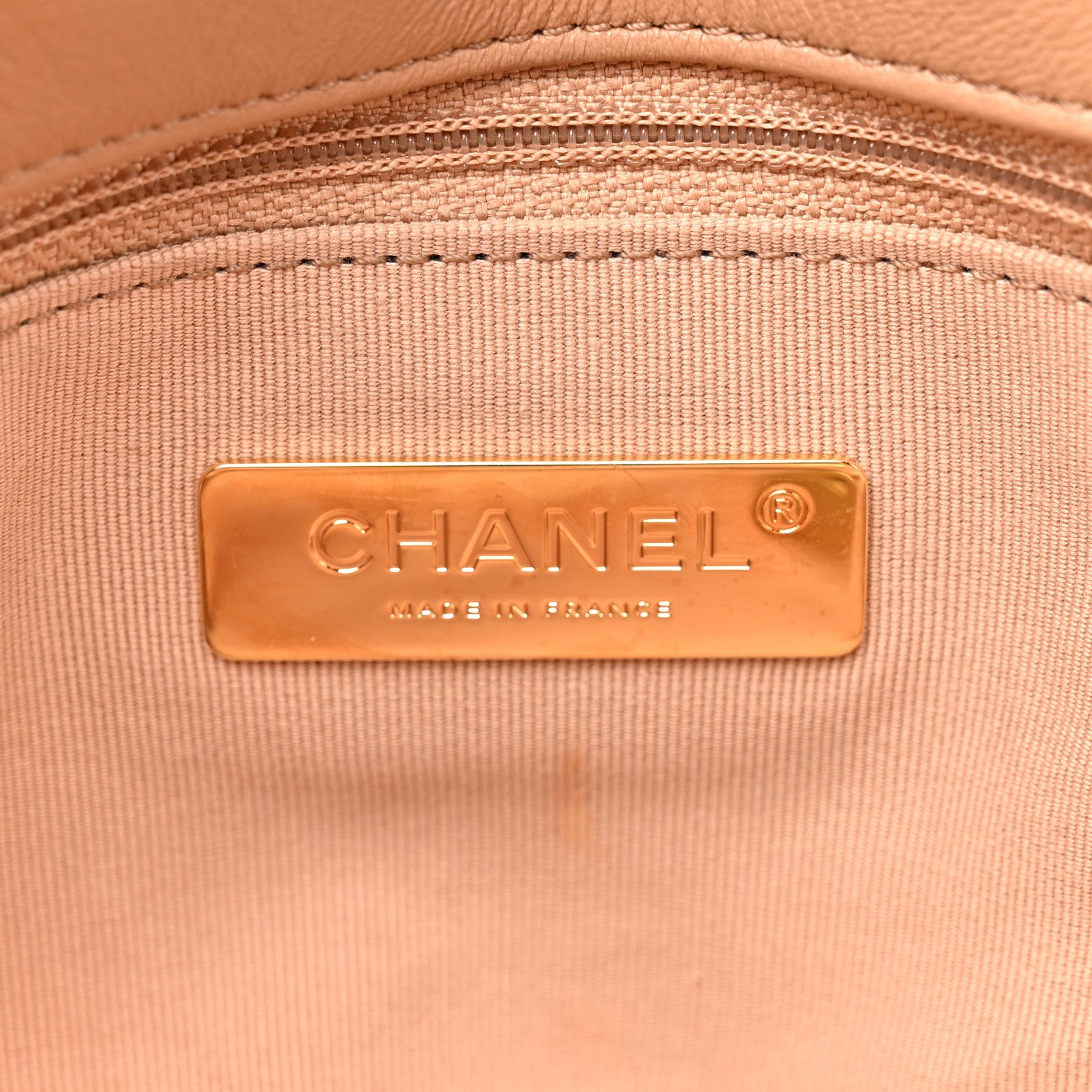 Chanel Lambskin Quilted Medium Chanel 19 Flap Beige 5 of 10