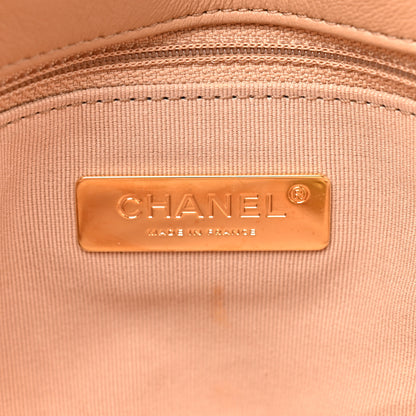 Chanel Lambskin Quilted Medium Chanel 19 Flap Beige 5 of 10