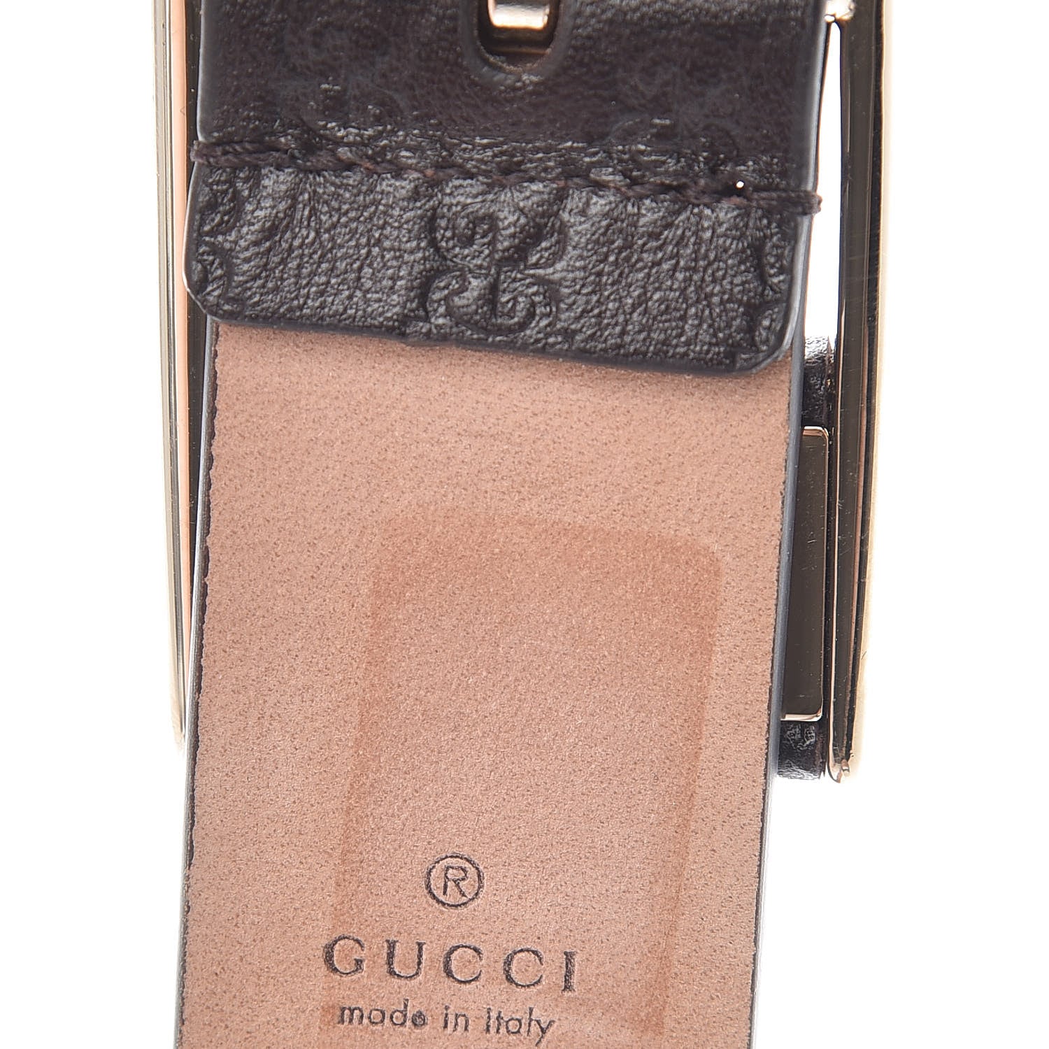 Gucci Microguccissima Belt 85 34 Brown 7 of 7