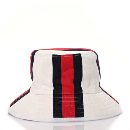 Gucci Monogram Canvas Web Bucket Hat S White 5 of 10