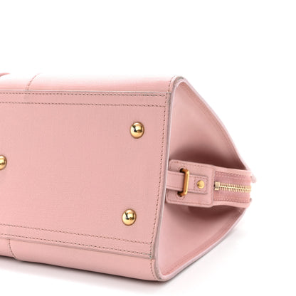 Saint Laurent Textured Calfskin Small Cabas ChYc Light Pink 13 of 21