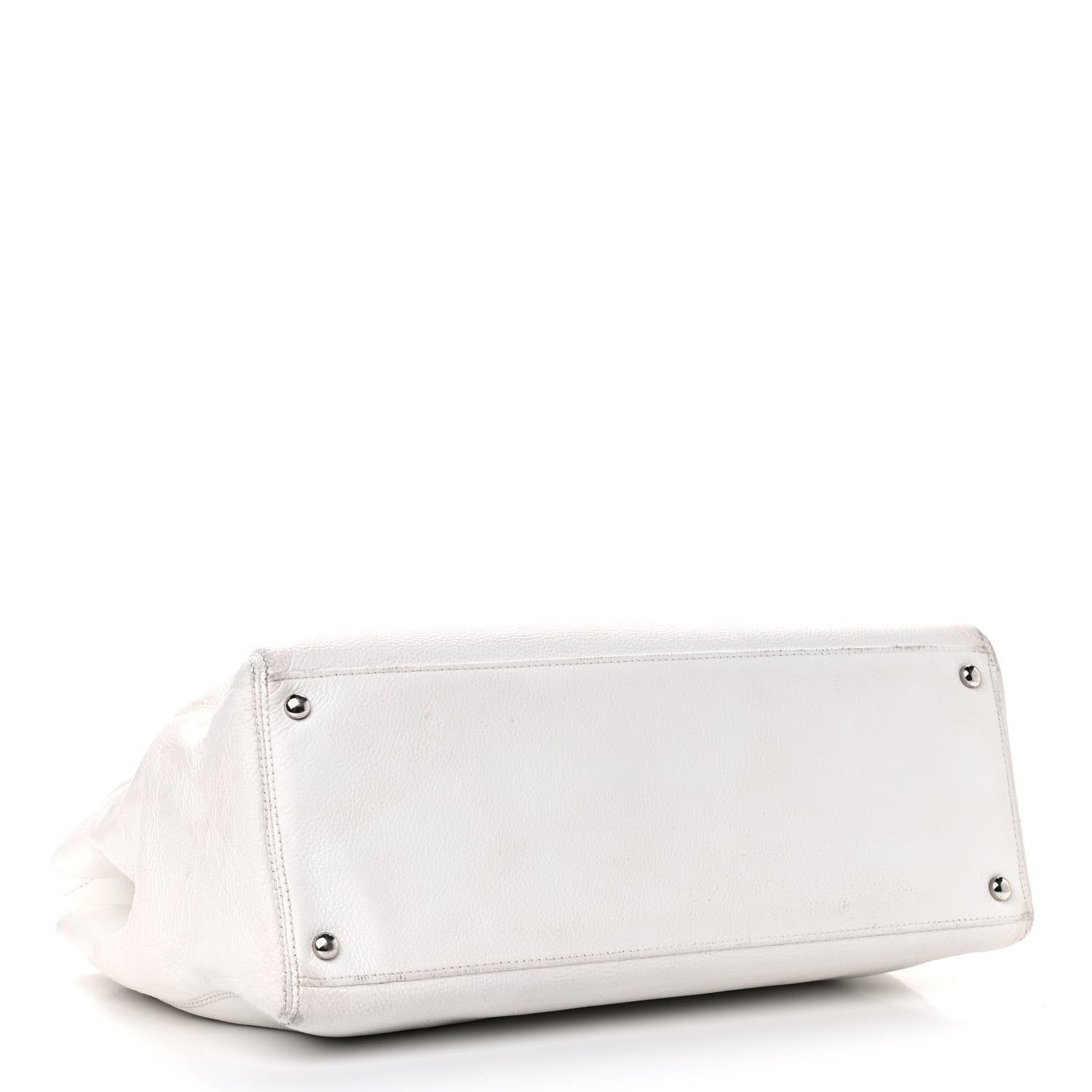 Chanel Calfskin Cerf Executive Shopper Tote White 3 of 24