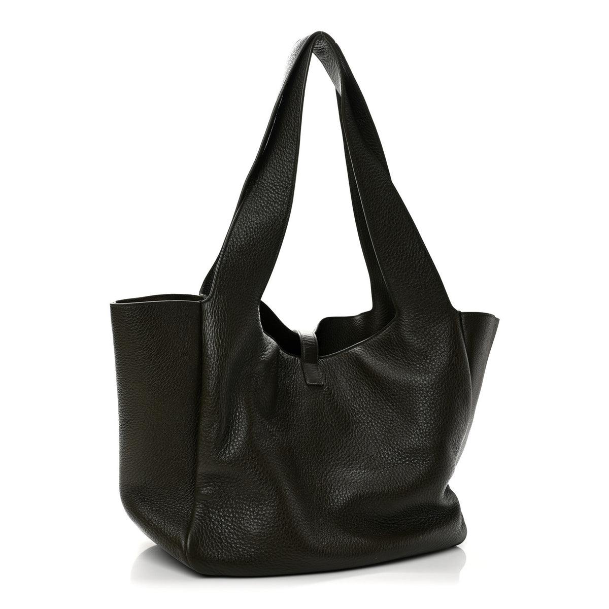 Grained Deerskin Bea Tote Light Musk