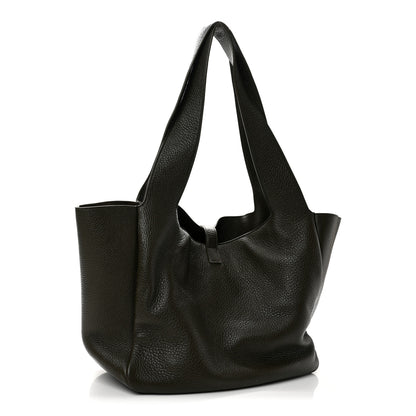 Saint Laurent Grained Deerskin Bea Tote Light Musk 3 of 12