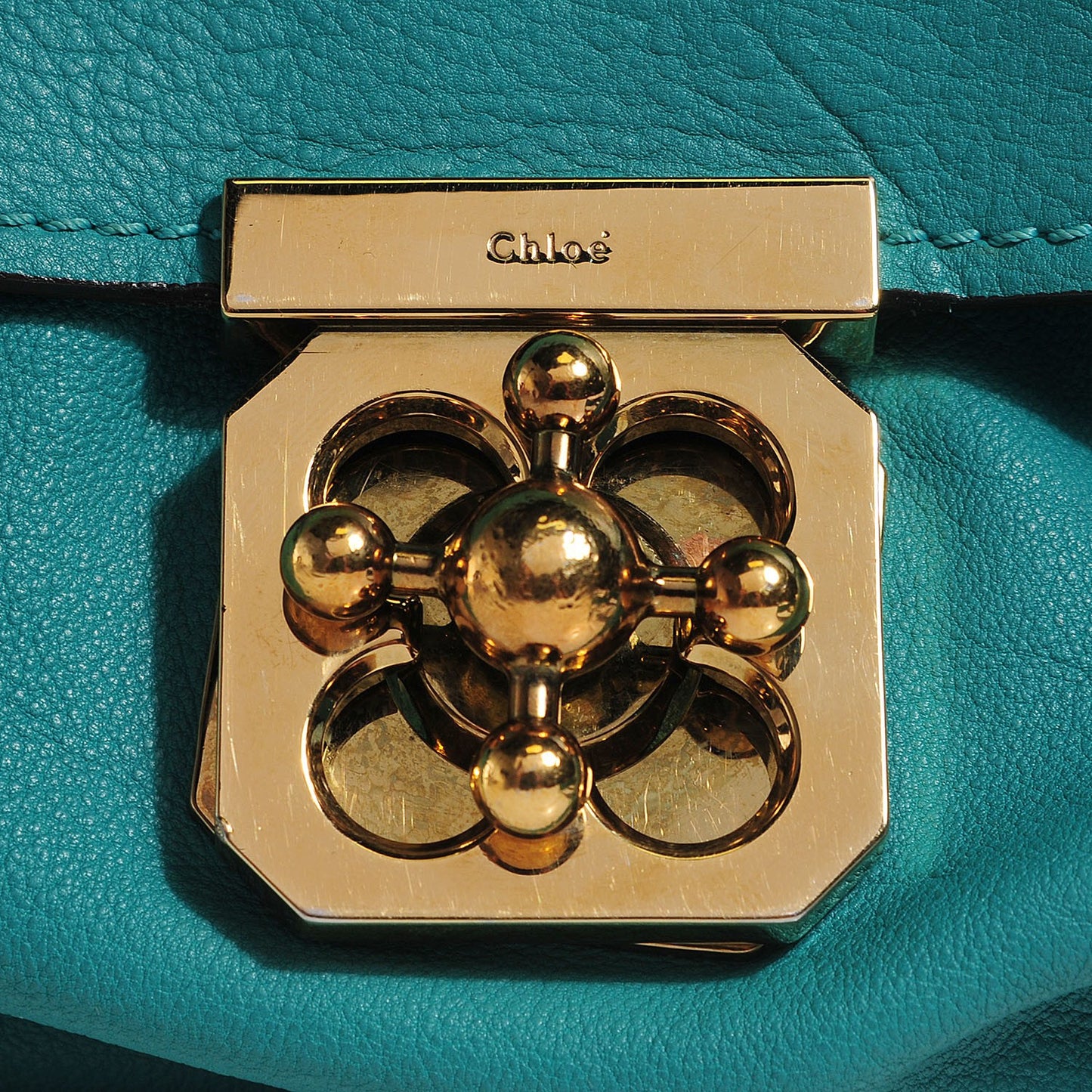 Calfskin Small Elsie Satchel Emerald
