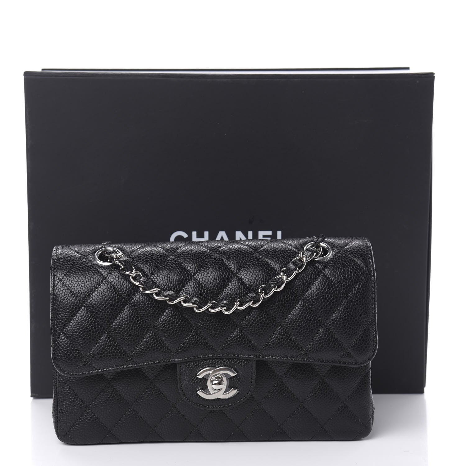 Chanel Caviar Quilted Small Double Flap Black 12 of 12