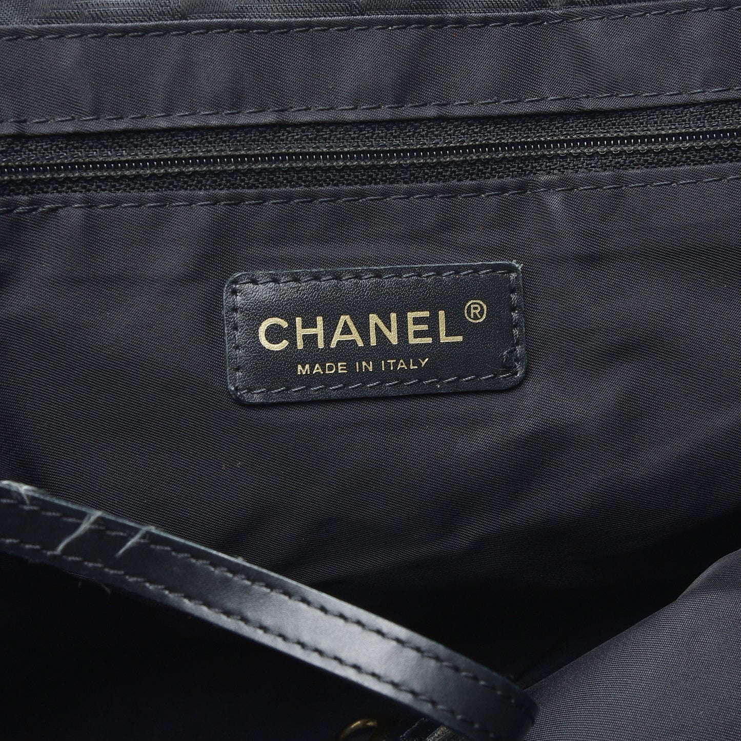 Nylon Large Travel Tote Black