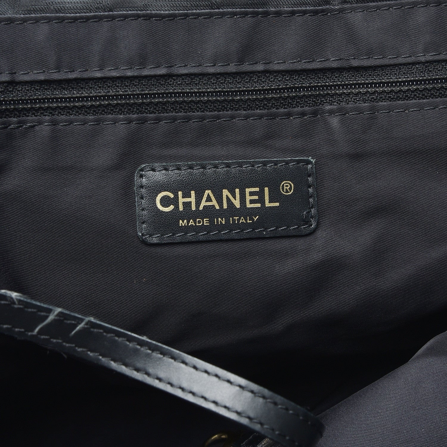 Chanel Nylon Large Travel Tote Black 7 of 12