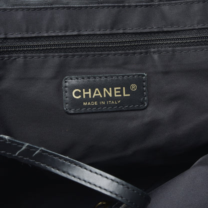 Chanel Nylon Large Travel Tote Black 7 of 12