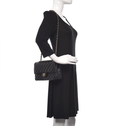 Chanel Lambskin Quilted Medium Double Flap Black 2 of 11