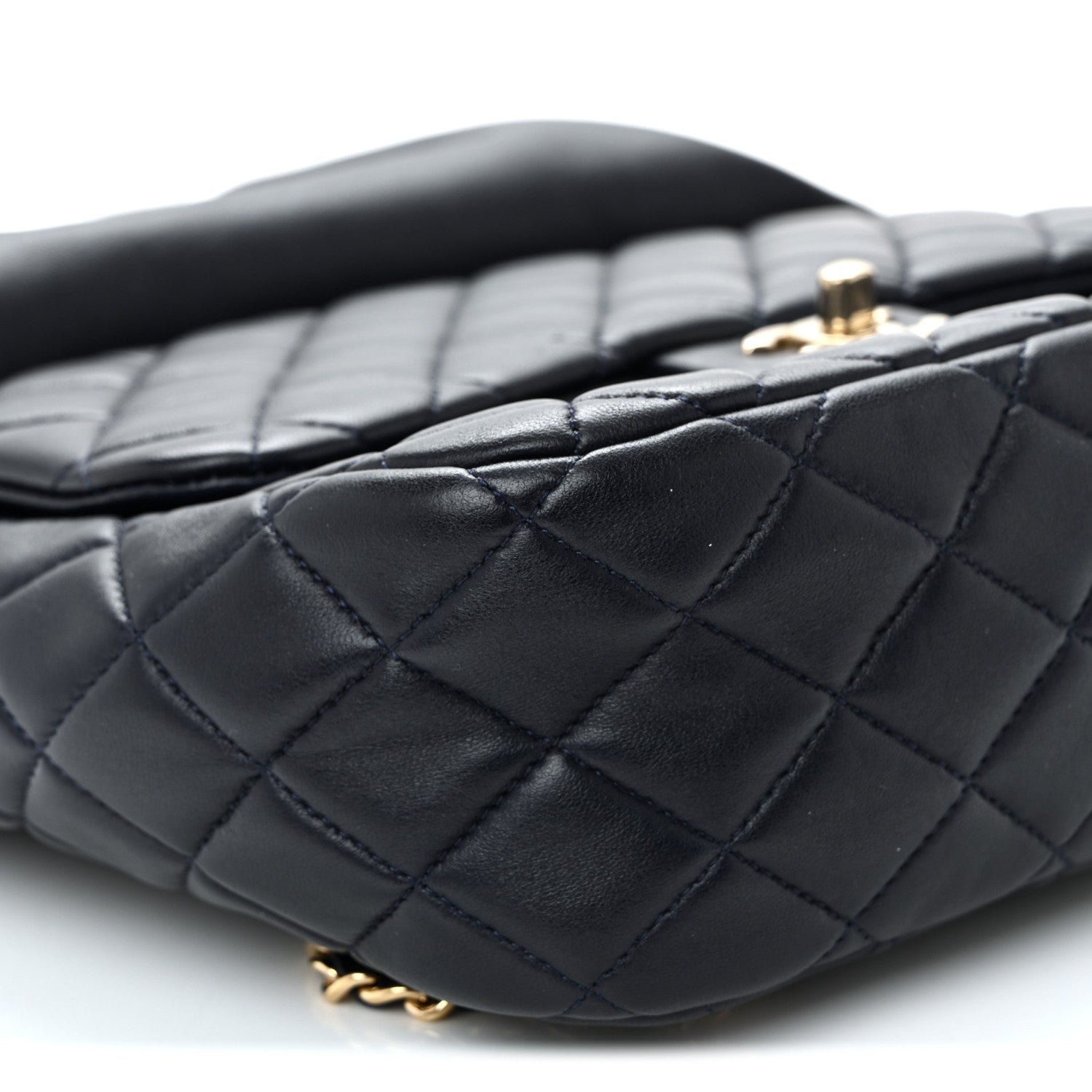 Chanel Lambskin Quilted Large In Seoul Backpack Navy 17 of 19