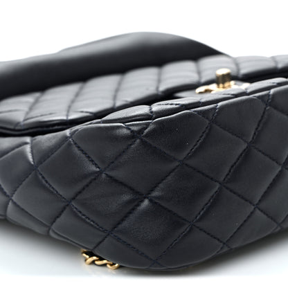 Chanel Lambskin Quilted Large In Seoul Backpack Navy 17 of 19