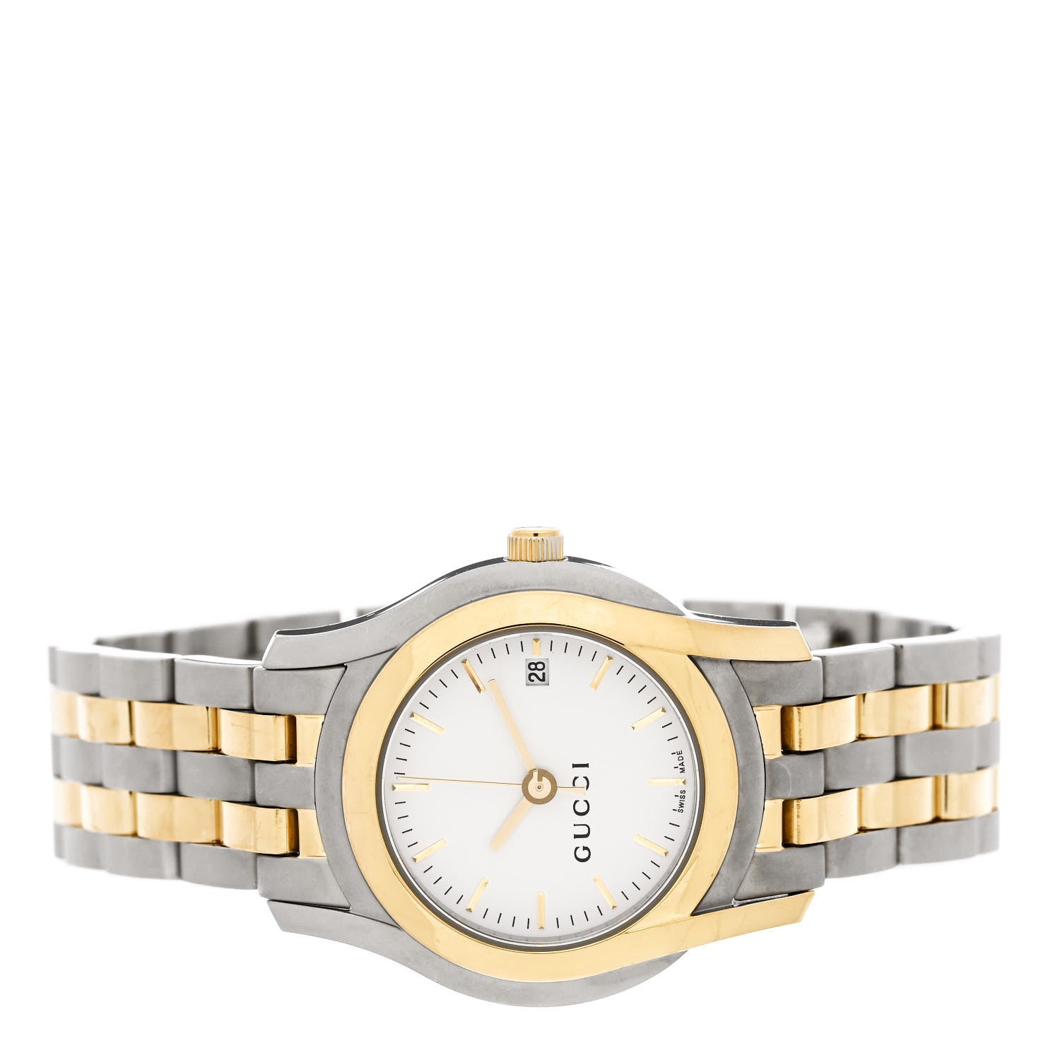 Gucci Stainless Steel 27mm 5500L Two Tone Quartz Watch 2 of 4