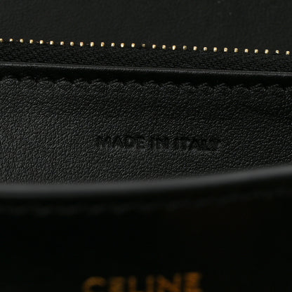 Celine Shiny Calfskin Long Triomphe Wallet Black 7 of 8