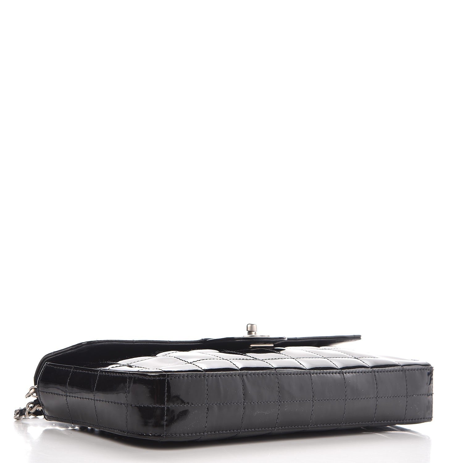 Chanel Patent East West Chocolate Bar Flap Black 4 of 9
