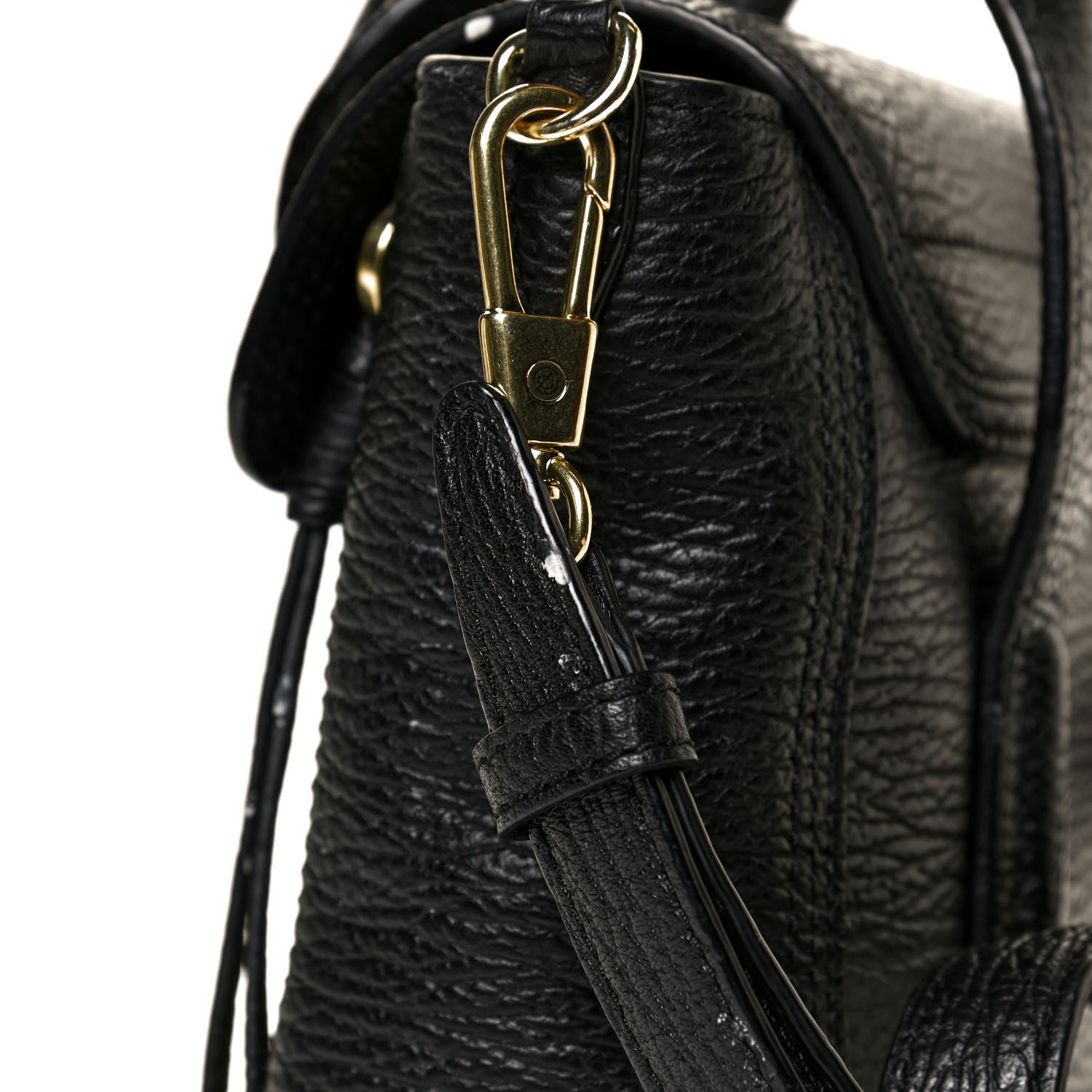 3.1 Phillip Lim Textured Calfskin Mini Pashli Satchel Black 12 of 13