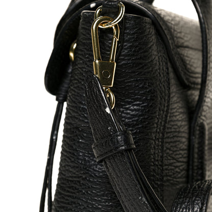 3.1 Phillip Lim Textured Calfskin Mini Pashli Satchel Black 12 of 13
