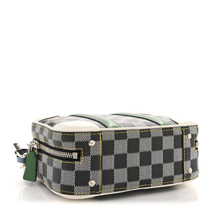 Louis Vuitton Damier Valisette BB Black White 4 of 11