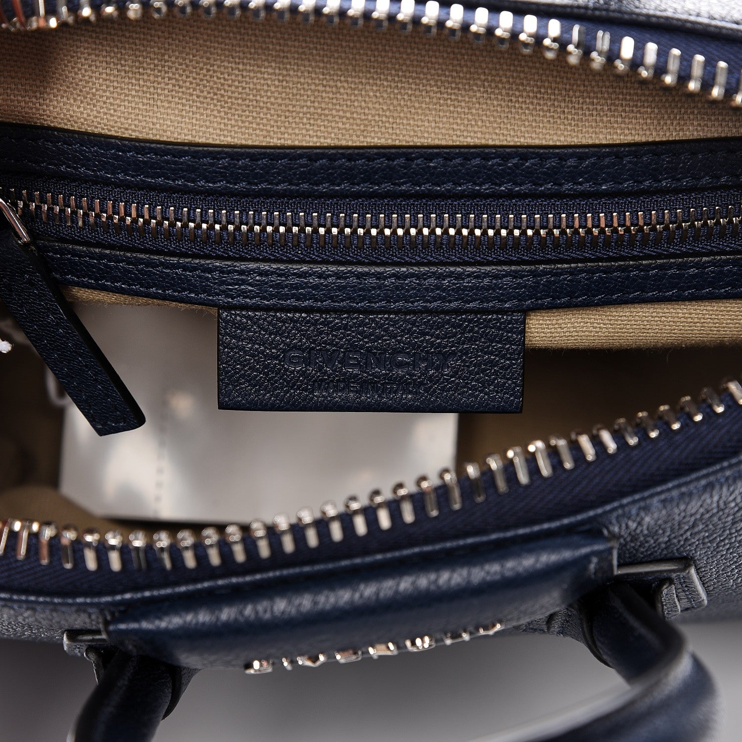 Givenchy Sugar Goatskin Mini Antigona Night Blue 6 of 10
