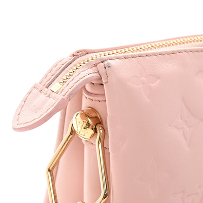 Louis Vuitton Lambskin Embossed Monogram Coussin PM Rose 11 of 12