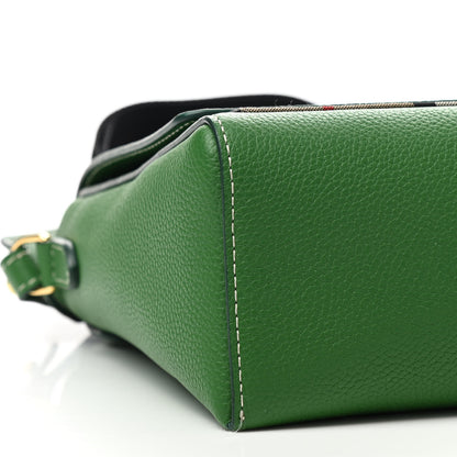 Burberry Grainy Calfskin Vintage Check Note Crossbody Bag Ivy Green 8 of 9