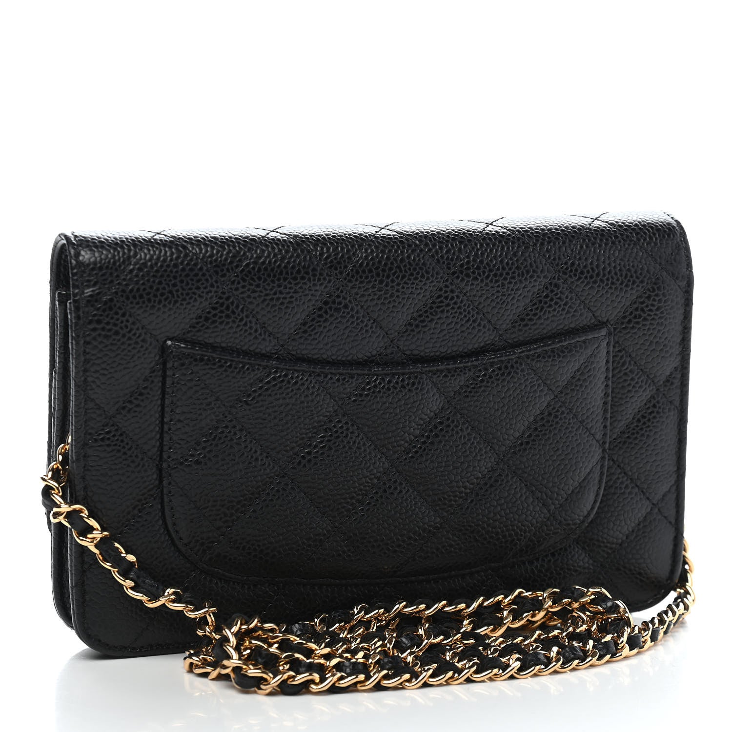Chanel Caviar Quilted Wallet On Chain WOC Black 3 of 11