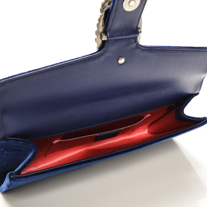 Gucci Velvet Dionysus Clutch Cobalt 5 of 7